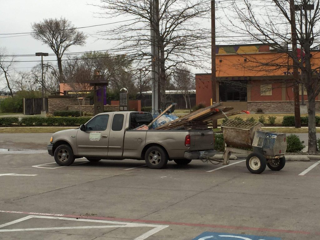 truck with cart